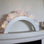 LED dekoratīvais svečturis Star Trading Snowfall , 22cm, 5LED, IP20, balts