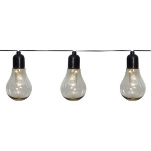 LED āra virtene Star Trading Glow, WW, 4,05m, 30LED, IP44, 2xAA, Ar taimeri