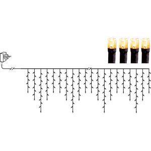 LED āra virtene lāstekas Star Trading Icicle Golden, 12×0.55m, 480LED, 1970K, IP44