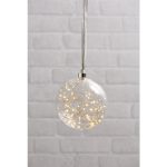 LED dekorācija Star Trading stikla bumba Bauble Glow, 16,50cm, 40LED, IP20