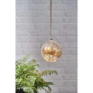 LED dekorācija Star Trading stikla bumba Bauble Glow, 21cm, 40LED, IP20 LED dekorācija Star Trading stikla bumba Bauble Glow, 21cm, 40LED, IP20