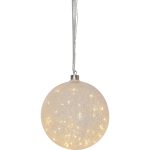 LED dekorācija Star Trading stikla bumba Bauble Glow Snow, 21cm, 50LED, IP20