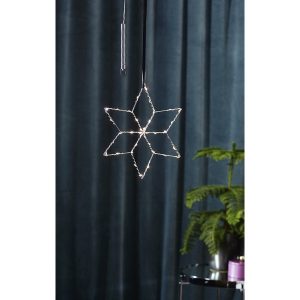 LED dekorācija Star Trading zvaigzne Lolly, 28cm, 36LED, IP20, 2xAAA LED dekorācija Star Trading zvaigzne Lolly, 28cm, 36LED, IP20, 2xAAA
