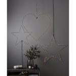 LED dekorācija zvaigzne Star Trading Mira, ar pamatni, 100cm, 80LED, IP20