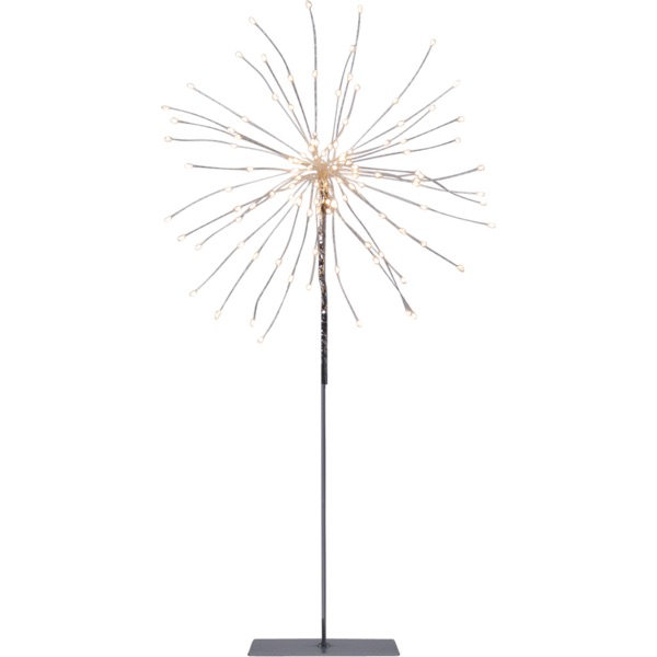 LED dekorācija Salūts ar sudraba kāju Star Trading Firework, 50cm, 120LED, IP20, WW