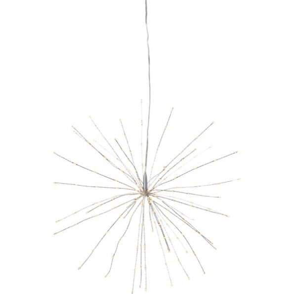 LED dekorācija Star Trading sudraba Salūts 45cm, 200LED, IP20