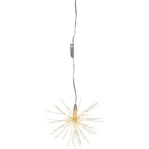 LED dekorācija Star Trading sudraba Salūts, 16cm, 80LED, IP20