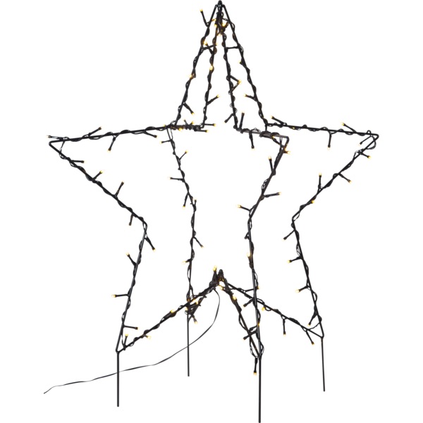 LED āra dekorācija zvaigzne Foldy Star Trading, 55cm, 90LED, IP44