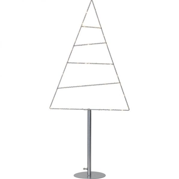 LED dekorācija egle Star Trading Triangle, ar pamatni, 90cm, 60LED, IP20