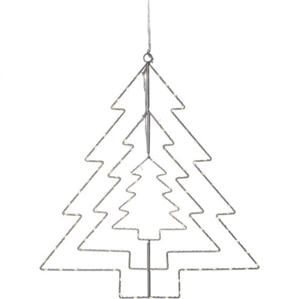 LED dekorācija Star Trading egle Triple , 52cm, 120LED, IP20
