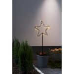 LED āra dekorācija zvaigzne Spiky Star Trading, WW, 92cm, 60LED, IP44, aprīkota ar taimeri