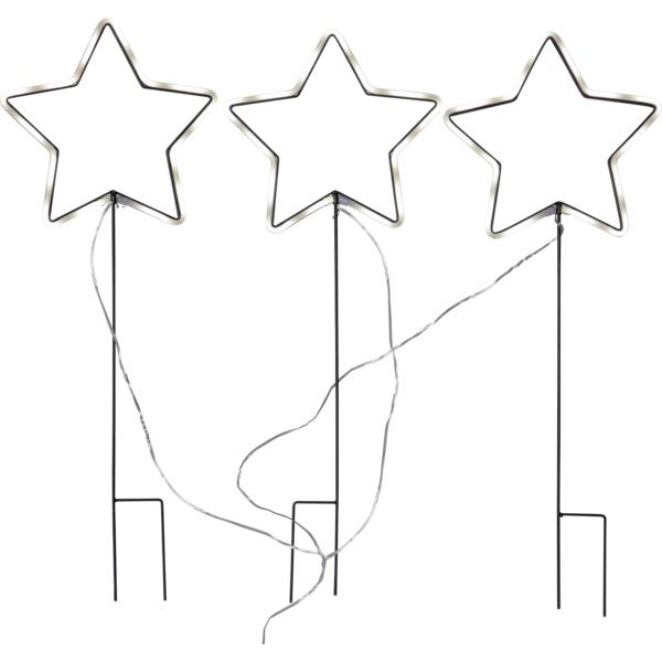 LED āra dekorācija zvaigzne Neonstar Star Trading, 60cm, 3x72LED, IP44