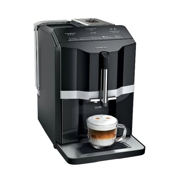 Espresso kafijas automāts Siemens EQ.300 Black, 1300W, TI351209RW, melns