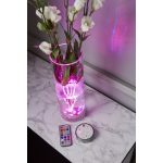 LED svece ūdensizturīga Star Trading Water Candle Puck, ar pulti, 7cm, IP65, 4xAAA, RGB