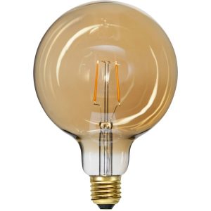 Dekoratīvā LED spuldze Star Trading Plain Amber E27, G125, 0.75W, 80lm, 2000K, IP44