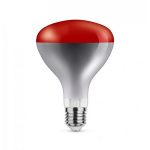 Infrasarkanā spuldze Asalite Infrared Lamp Red Cover E27, 100W, R125