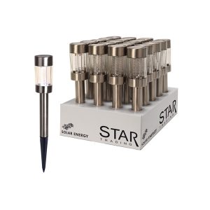LED dārza gaismekļi ar saules baterijām Star Trading Bastia 20gb, 32cm, IP44