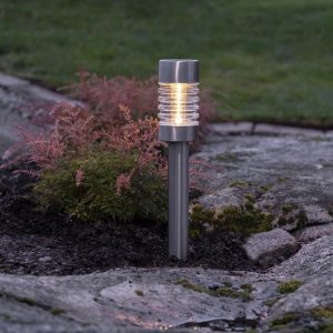 LED dārza gaismeklis ar saules bateriju Star Trading Bollard Terni 42cm, 1LED, IP44