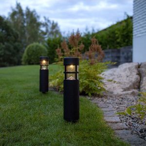 LED dārza gaismekļi ar saules baterijām Star Trading Bollard Rundi, 2GB ,28cm, 2LED, IP44