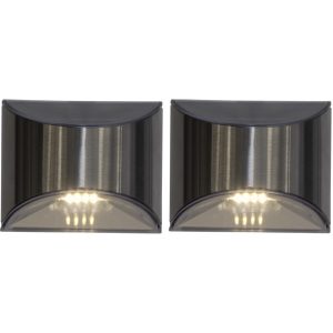LED sienas gaismekļi 2gb. ar saules baterijām Star Trading Wally 10cm, 10lm, 4LED, IP44