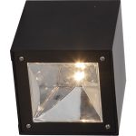 LED sienas gaismeklis ar saules bateriju Star Trading Wally Cube 10cm, 20lm, IP44