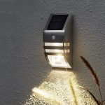 LED sienas gaismeklis ar saules bat. un kustības sens. Star Trading Wally 17cm, 50lm, IP44