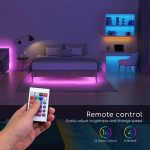 LED lentes komplekts Aigostar RGB Strip light, Max. 24W, 12V, 3m, 90LED, IP65, ar pulti