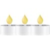 Dekoratīvās LED sveces ar saules bateriju Star Trading Candle 3gb., 5,50cm, IP44