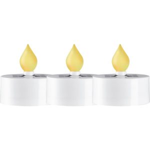 Dekoratīvās LED sveces ar saules bateriju Star Trading Candle 3gb., 5,50cm, IP44