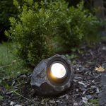 Dekoratīvais LED akmens ar saules bateriju Star Trading Rocky, 20cm, IP44, 18lm