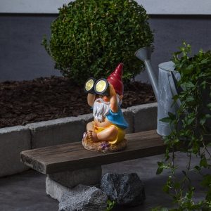 Dekoratīvais gaismeklis ar saules bateriju Star Trading Gnomy 22cm, IP44