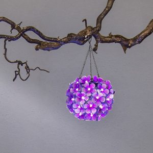Dekoratīvais gaismeklis ar saules bateriju Star Trading Hortensia 16cm, IP44