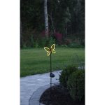 Dekoratīvais gaismeklis ar saules bateriju Star Trading Linny Butterfly 80cm, IP44