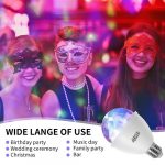 LED Disko Spuldze Aigostar Party Light E27 RGB 3W, IP20, balta