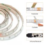 LED lentes komplekts Aigostar RGB Strip light, Max. 24W, 12V, 3m, 90LED, IP65, ar pulti