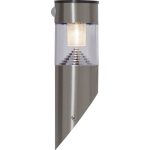 LED sienas gaismeklis ar saules bat. un kustības sens. Star Trading Marbella 29cm, 80lm, WW, IP44