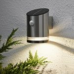 LED sienas gaismeklis ar saules bat. un kustības sens. Star Trading Venice 15cm, 65lm, WW, IP44