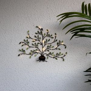 Dekoratīvais gaismeklis ar saules bateriju Star Trading Tree of Life 33cm, IP44