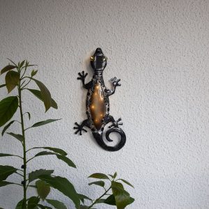 Dekoratīvais gaismeklis ar saules bateriju Star Trading Gecko 52cm, IP44