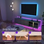 LED lentes komplekts Aigostar RGB Strip light, Max. 24W, 12V, 5m, 150LED, IP65, ar pulti