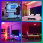 LED lentes komplekts Aigostar RGB Strip light, Max. 24W, 12V, 5m, 150LED, IP65, ar pulti