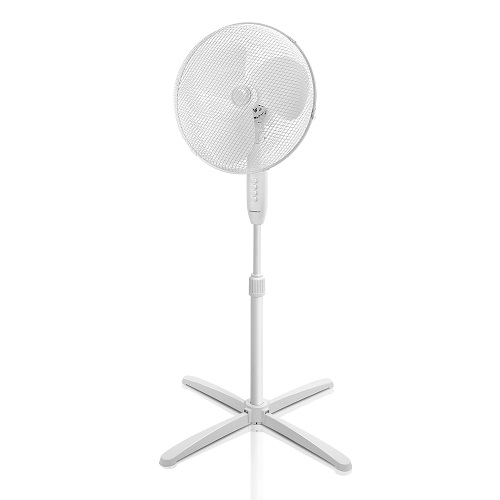 Grīdas ventilators Aigostar Daisy 50W, 1.3m, 1200apgr./min., 3 ātrumi, balts
