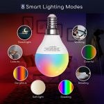 Viedā LED spuldze Aigostar Smart E14, G45, 6.5W, 555lm, 2700 – 6500K, RGBW