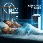 Viedais gaisa dzesētājs Aigostar Elsa Smart 75W, 70cm, oscilējošs 60°, 1290 apgr./min., 7l, WiFi