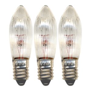 Rezerves spuldzes 3gb. elektriskajiem svečturiem Star Trading E10, 3W, 34V