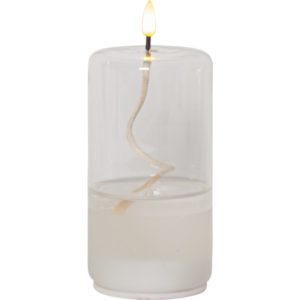 LED svece ar stikla kupolu Star Trading FLAMME FLOAT 17.5cm, IP20, 3xAAA, ar taimeri