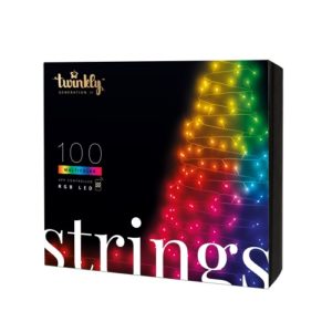 Viedā LED lampiņu virtene Twinkly Strings RGB, Gen II, 8m, 100LED, IP44, BT+WiFi