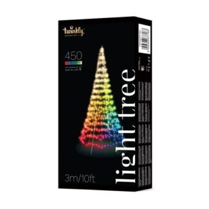 Viedā LED lampiņu egle Twinkly Light Tree RGB+W, Gen II, 3m, 450LED, IP44, BT+WiFi