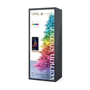 Viedā egle ar LED gaismām Twinkly Pre-lit tree RGB, 2.1m, 390LED, IP20, BT+WiFi