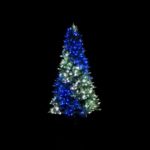 Viedā egle ar LED gaismām Twinkly Pre-lit tree RGB, 2.1m, 390LED, IP20, BT+WiFi